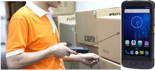 使用盤點(diǎn)槍在盤點(diǎn)產(chǎn)品 使用盤點(diǎn)槍在盤點(diǎn)產(chǎn)品